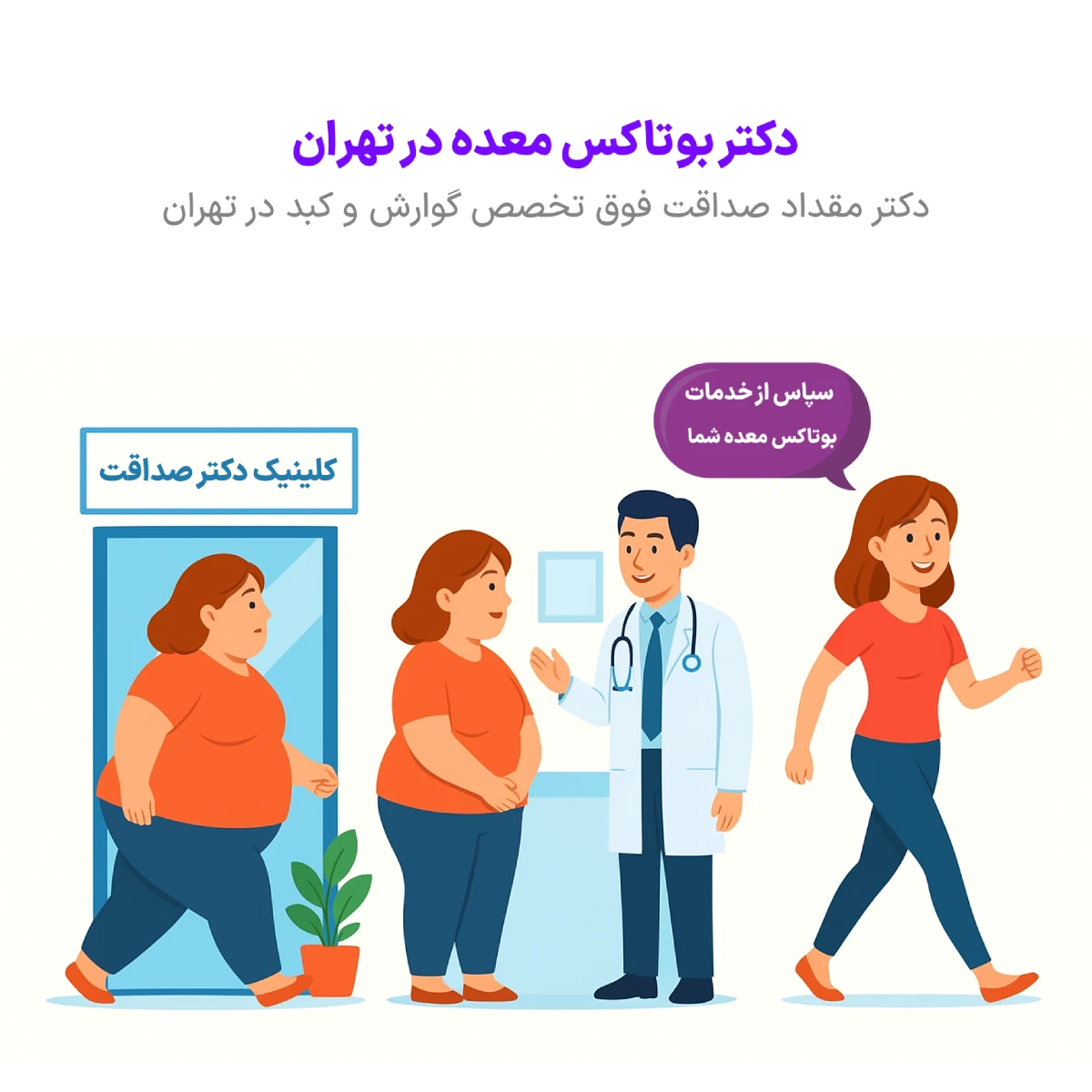 عمل لاغری بوتاکس معده را بیشتر بشناسید